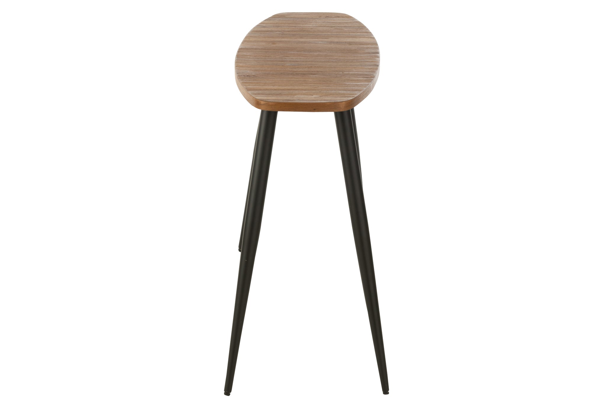 Konsole Oval Recyceltes Teakholz Natur