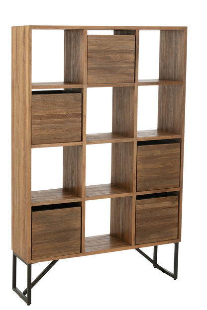 Cabinet With Drawers Recycle Teak Natural
