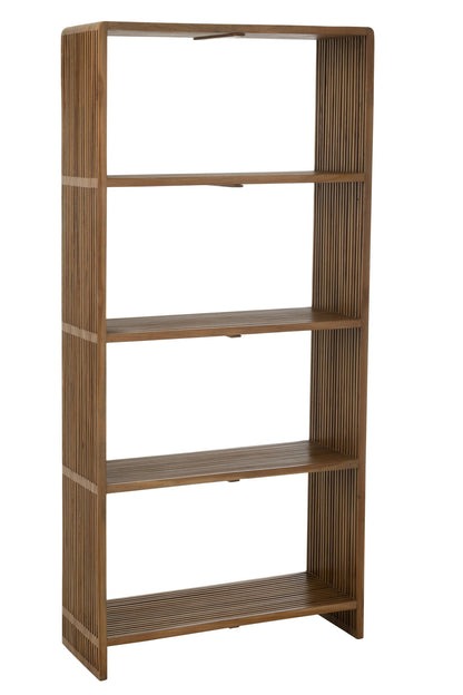 Bücherregal 4 Regalböden Recycling Teak Natur