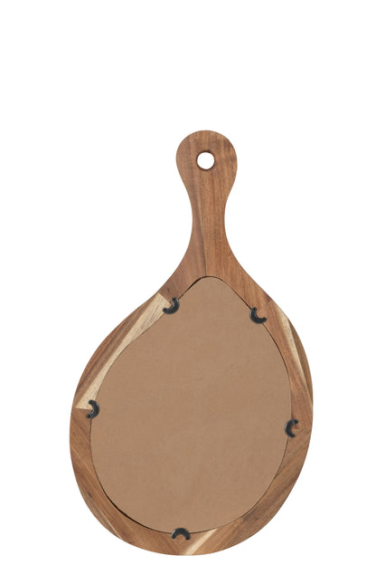 Mirror Palette Wood/Glass Natural Small