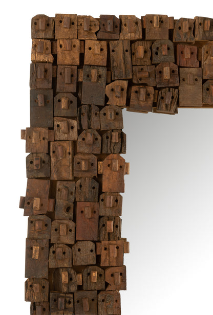 MIRROR SYMA RECYLCED WOOD/MIRROR NATURAL LARGE