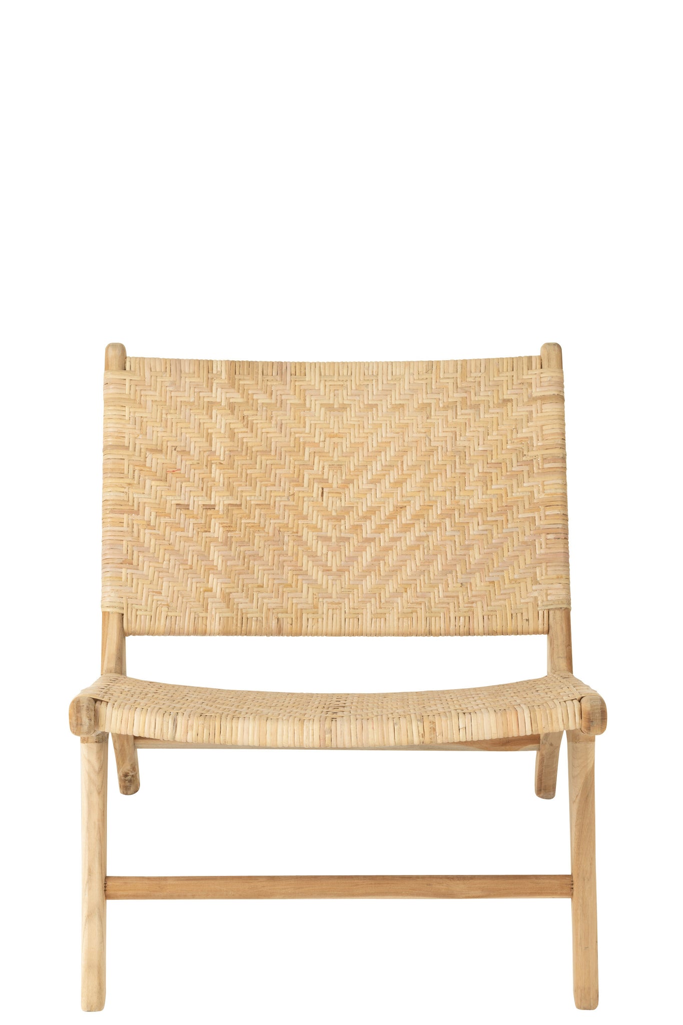 Lounge Chair Tight Weaving Rattan Natural