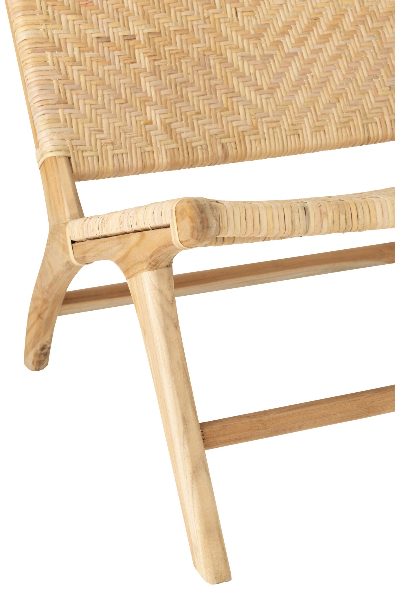 Lounge Chair Tight Weaving Rattan Natural