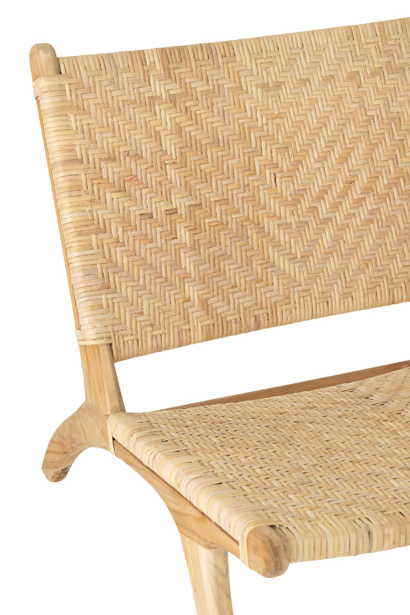 Lounge Chair Tight Weaving Rattan Natural