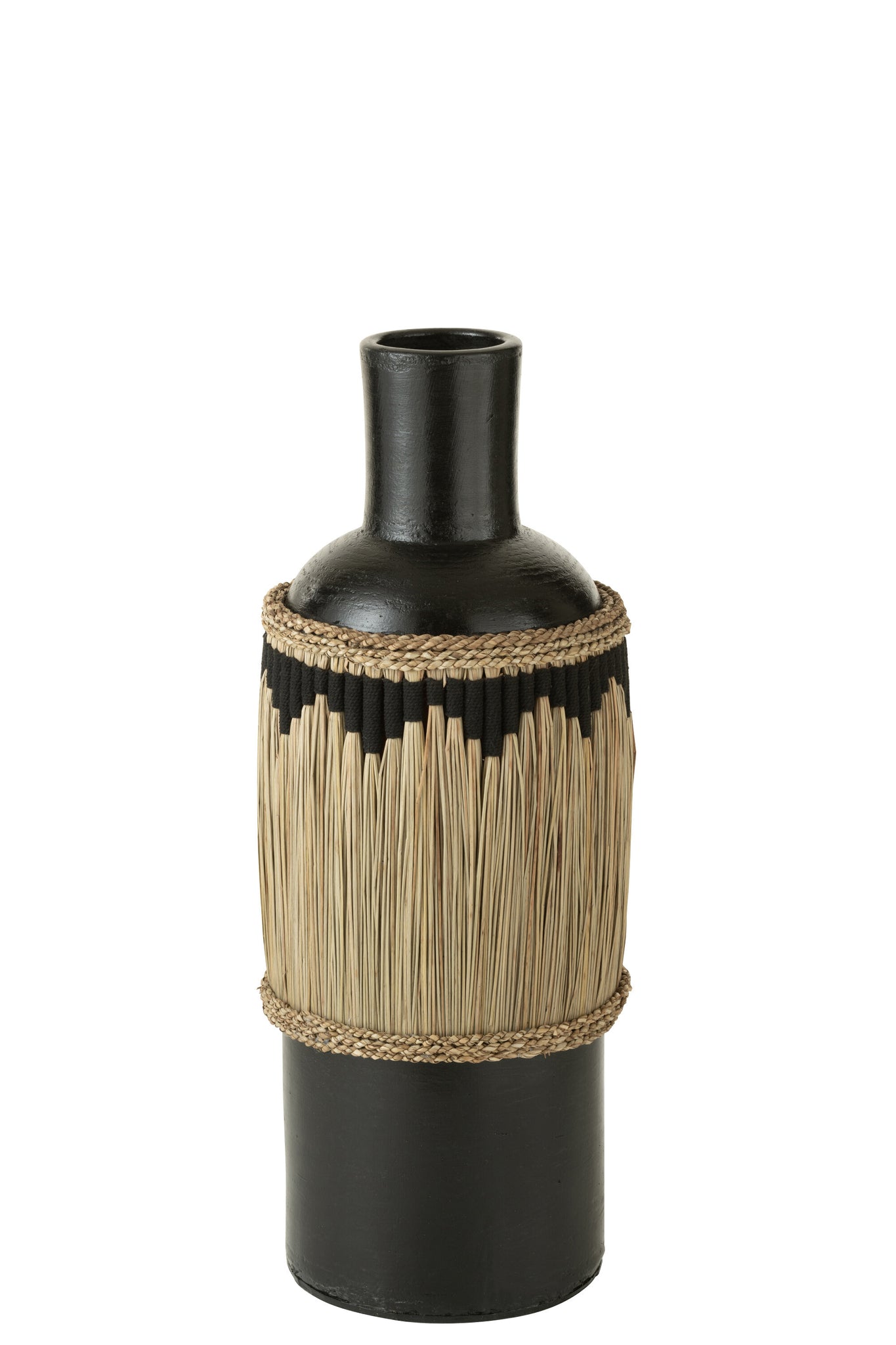 Vase Pattern Terracota/Seagrass Black/Natural