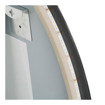 Kiama Spiegel - Spiegel mit LED, Antibeschlag und 3 Lichteinstellungen, organische Form, 58×80 cm