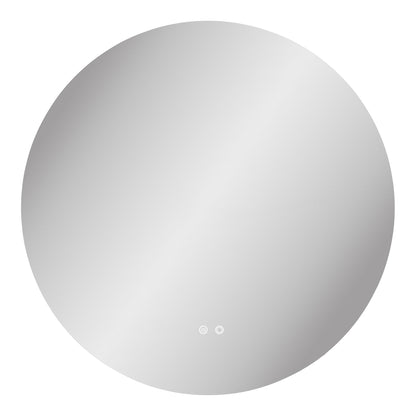 Spiegel Kiama – glas met LED, anti-condens, ø80 cm