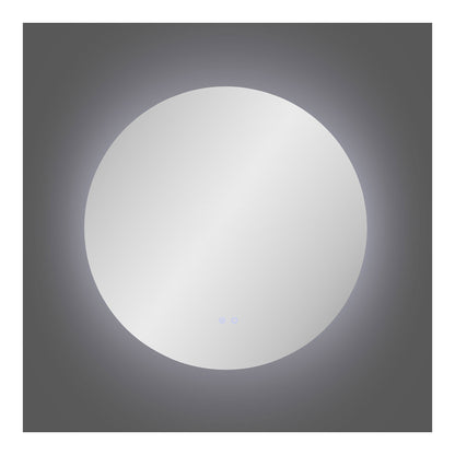 Spiegel Kiama – glas met LED, anti-condens, ø80 cm