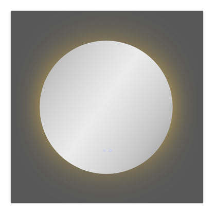 Spiegel Kiama – glas met LED, anti-condens, ø80 cm