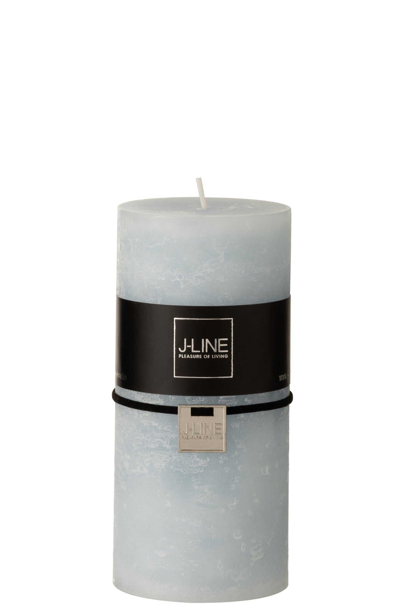Cylinder Candle  Light Blue L70h