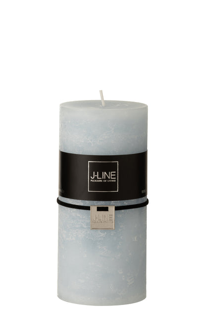 Cylinder Candle  Light Blue L70h