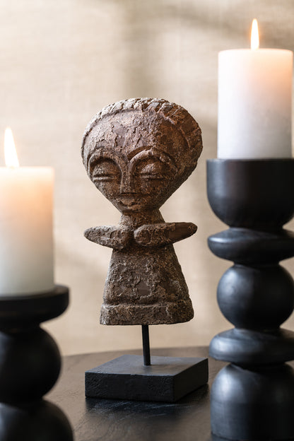 Statue Ying Albasia Wood Natural Large