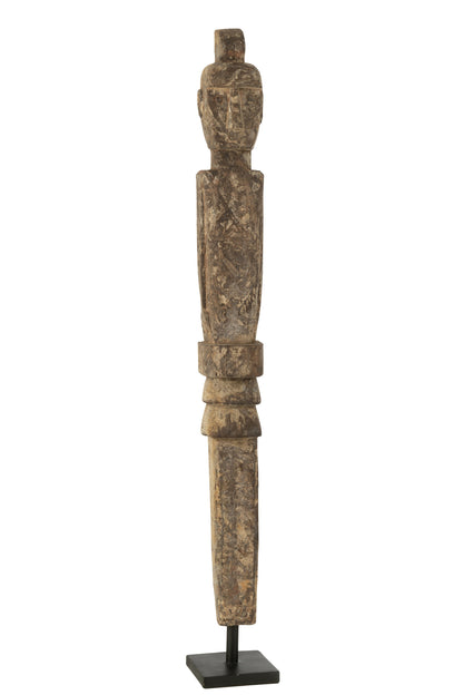 Statue Lauwra Albasia Wood Natural Large