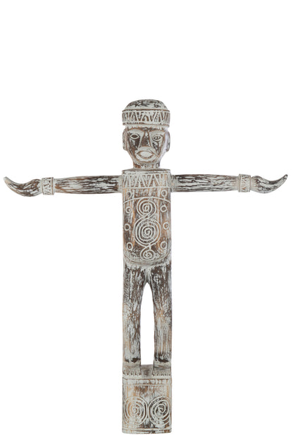 Statue Edmund Albasia Wood Natural