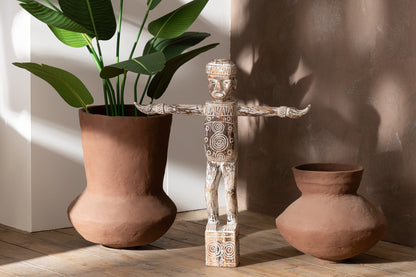 Statue Edmund Albasia Wood Natural