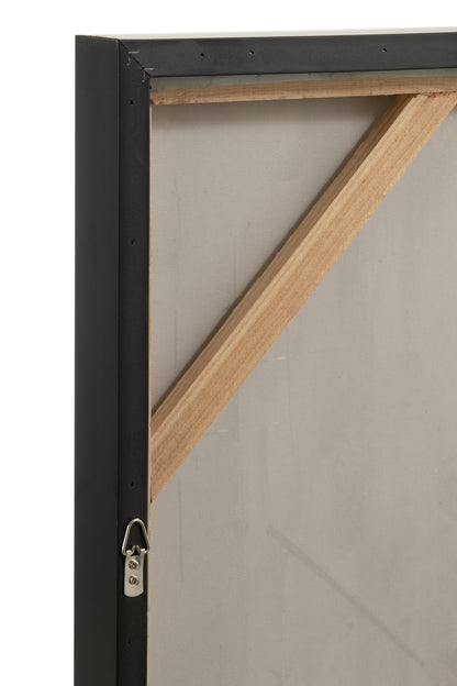 Painting African Woman Wood/Canvas Mix Assortment Of 2