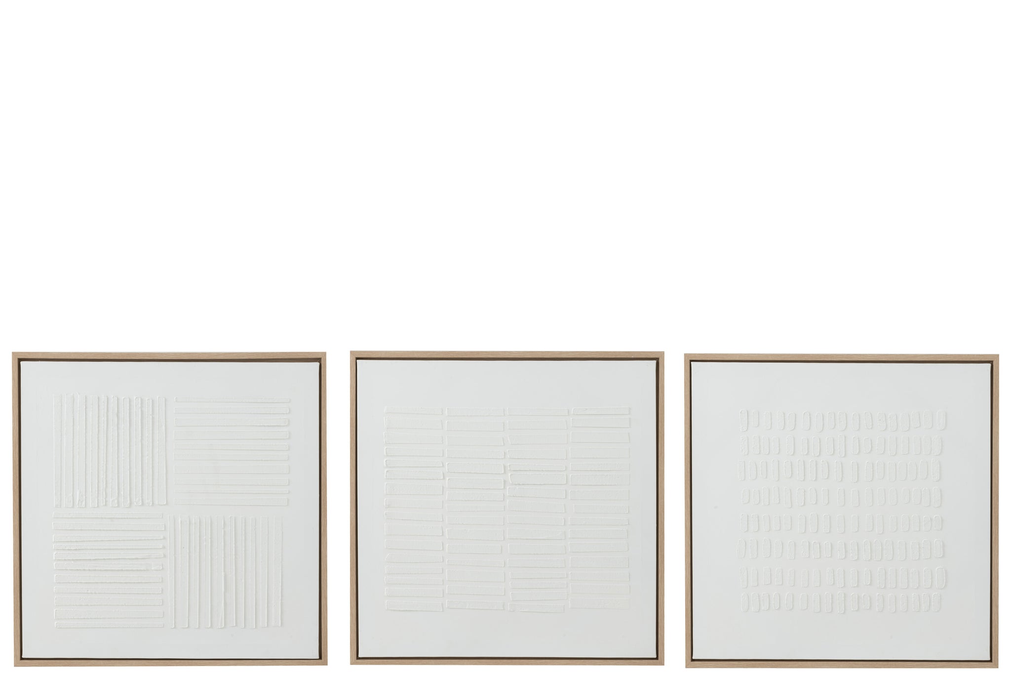 Painting Lines Canvas White Assortment Of 3