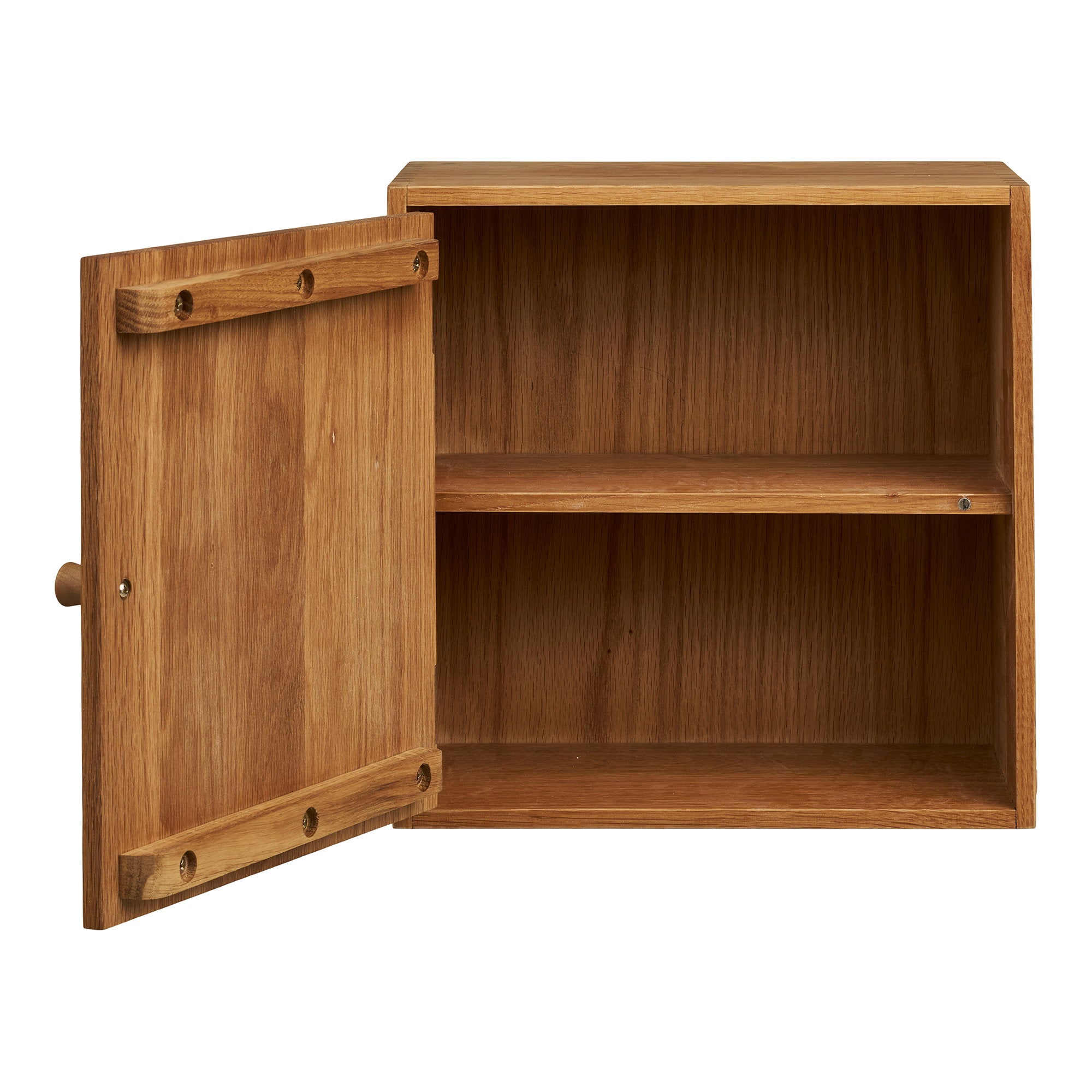 Townsville Wall Shelf with door - Wall shelf with door, oak  18x30x30 cm