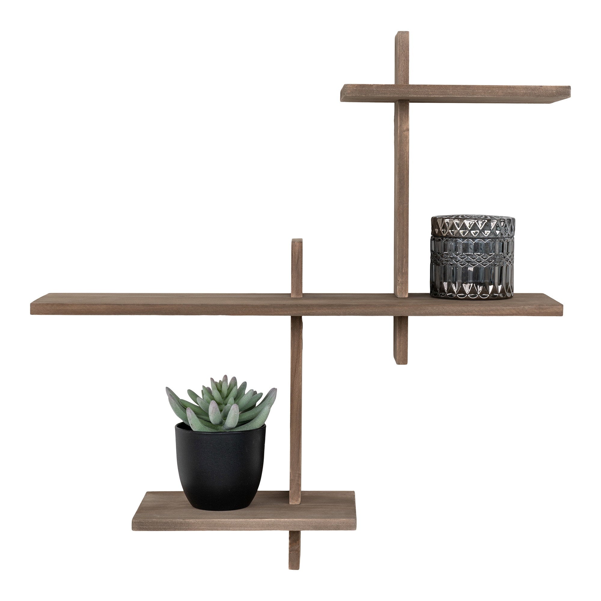 Gavi Shelf - Wall shelf, pinewood  55x15x55 cm