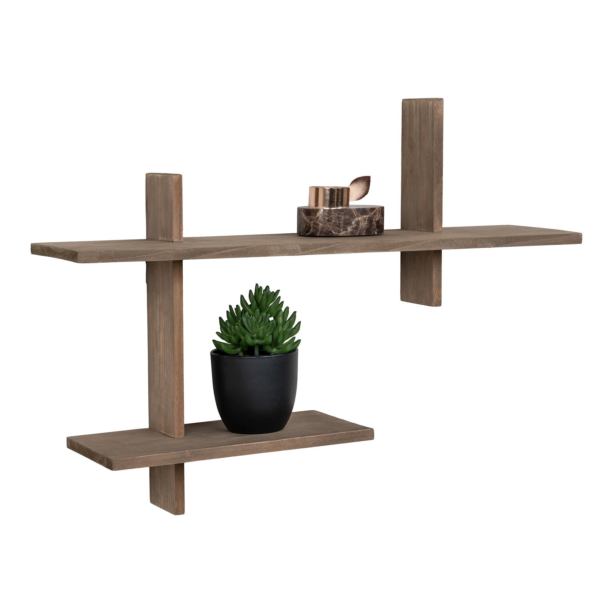 Ovada Shelf - Wall shelf, pinewood 60x15x44 cm