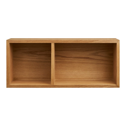 Oshawa Wall Shelf - Wall shelf, oak veneer, natural 71x20x30 cm
