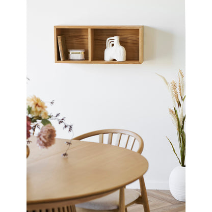 Oshawa Wall Shelf - Wall shelf, oak veneer, natural 71x20x30 cm