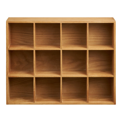 Soria Wall Shelf - Wall shelf, oak wood/oak veneer, natural 39x11x51 cm