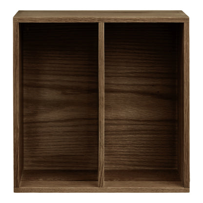 Wandrek Townsville met vakken – eikenhout, donkerbruin, 30x18x30 cm