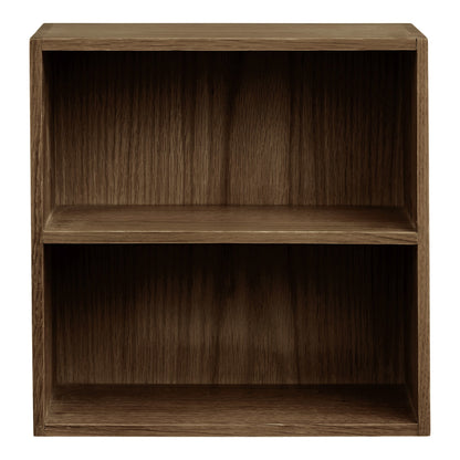 Wandrek Townsville met vakken – eikenhout, donkerbruin, 30x18x30 cm