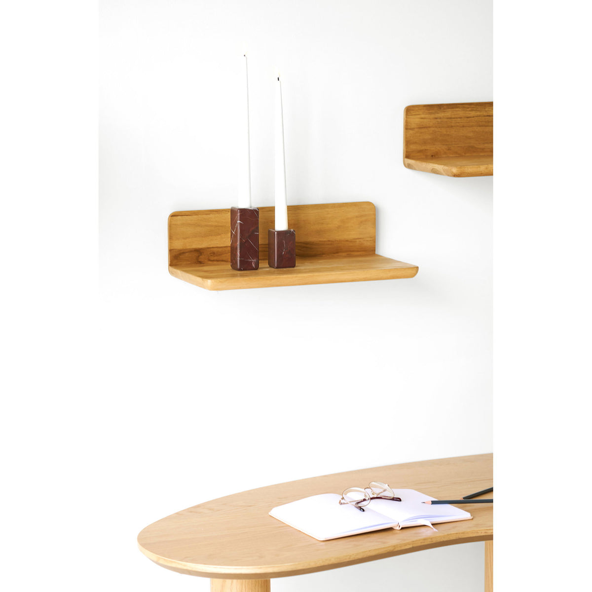 Wandrek Salina – eikenhout, naturel, 40x22x12 cm