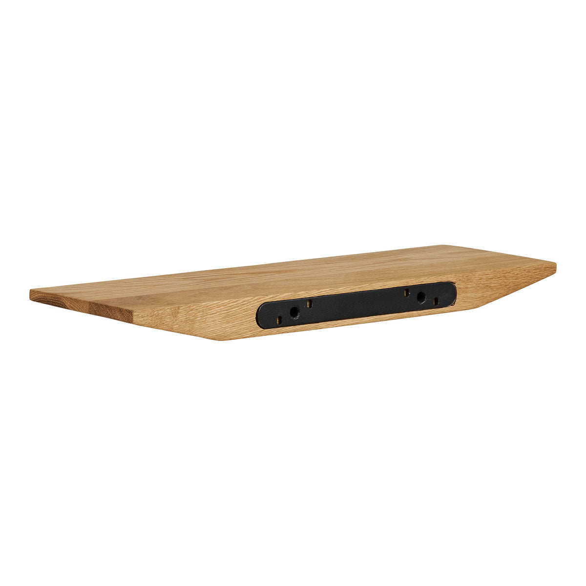 Wandplank Calcata – eikenhout, naturel, 42,5x14,5 cm