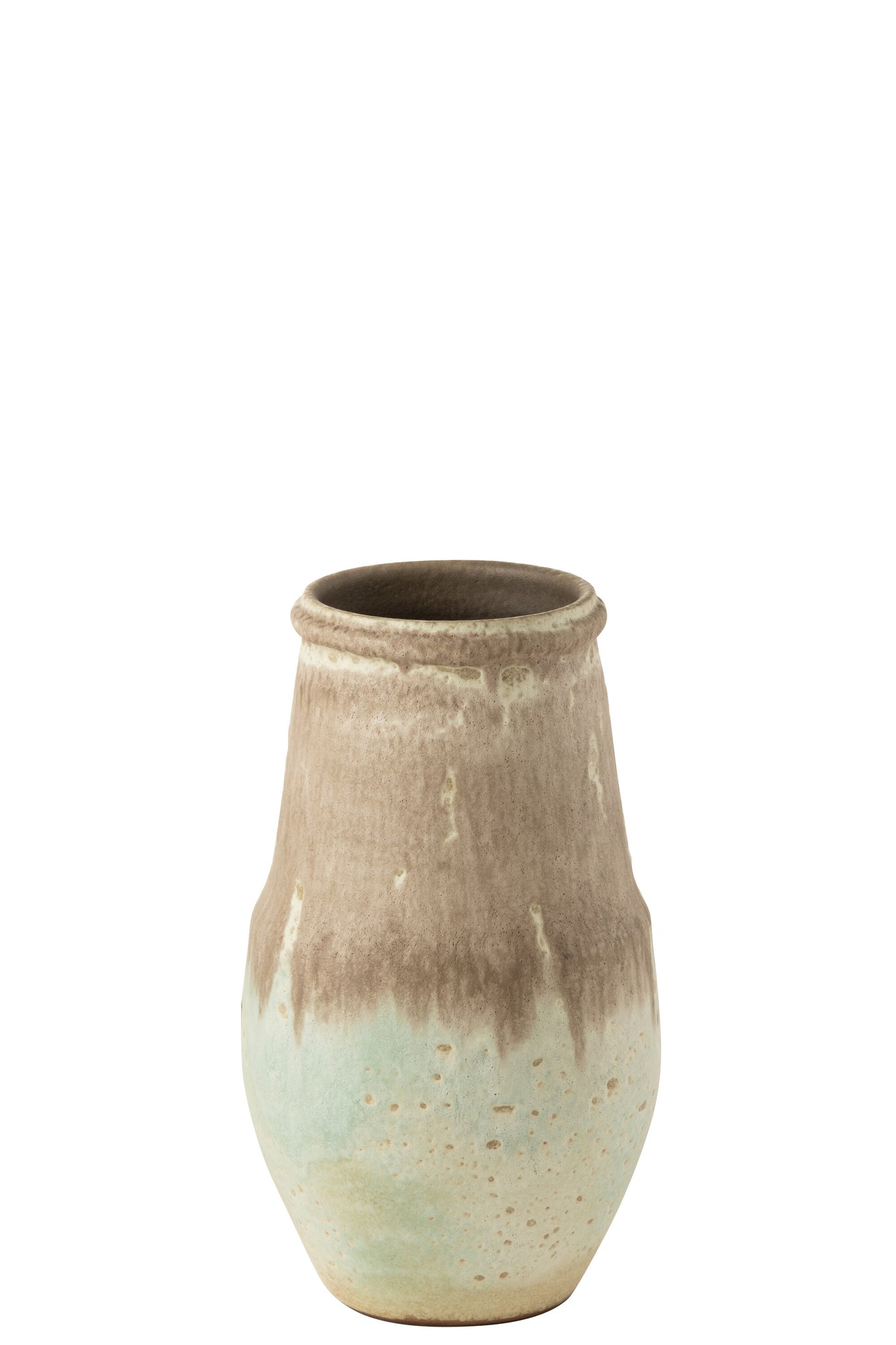 Vase Nice Ceramic Aqua Gray Small