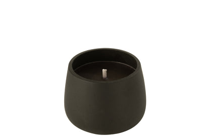 Outdoor Candle Cement Black Small