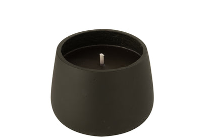 Outdoor Candle Cement Black Medium 31H