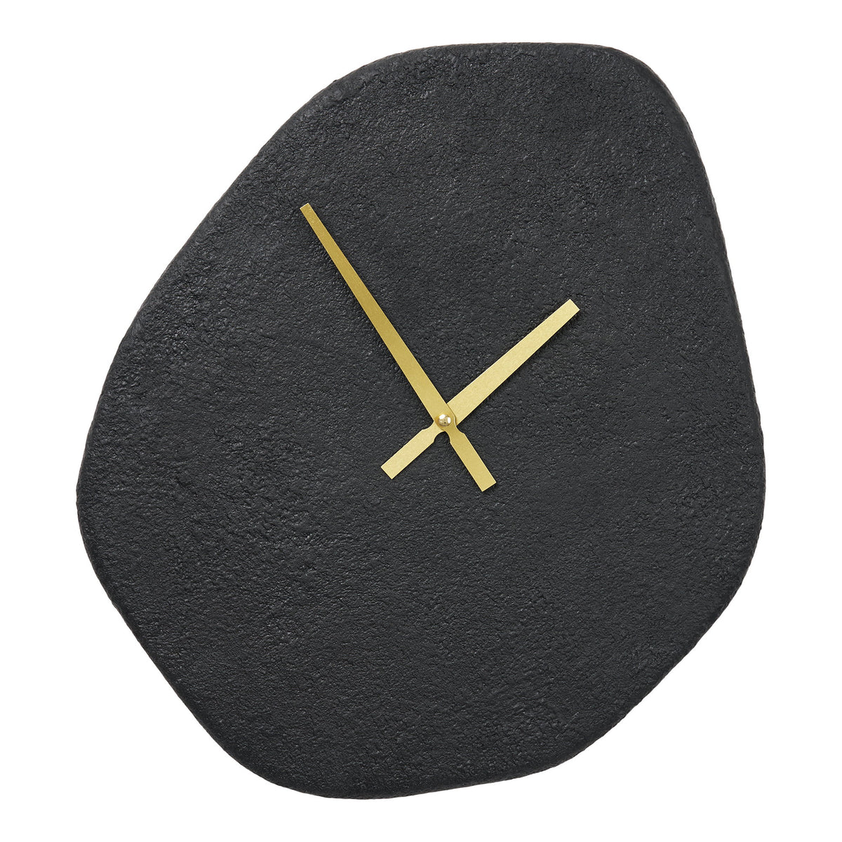 Wandklok Vienna – cement, zwart, 38x45 cm