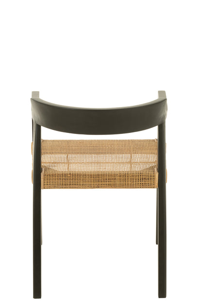 Chair Emma Teak Black/Brown