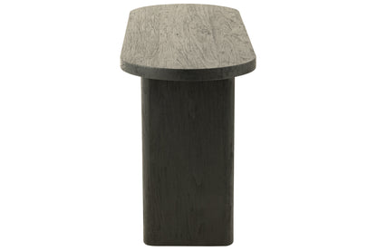 Tisch aus Teakholz, schwarz