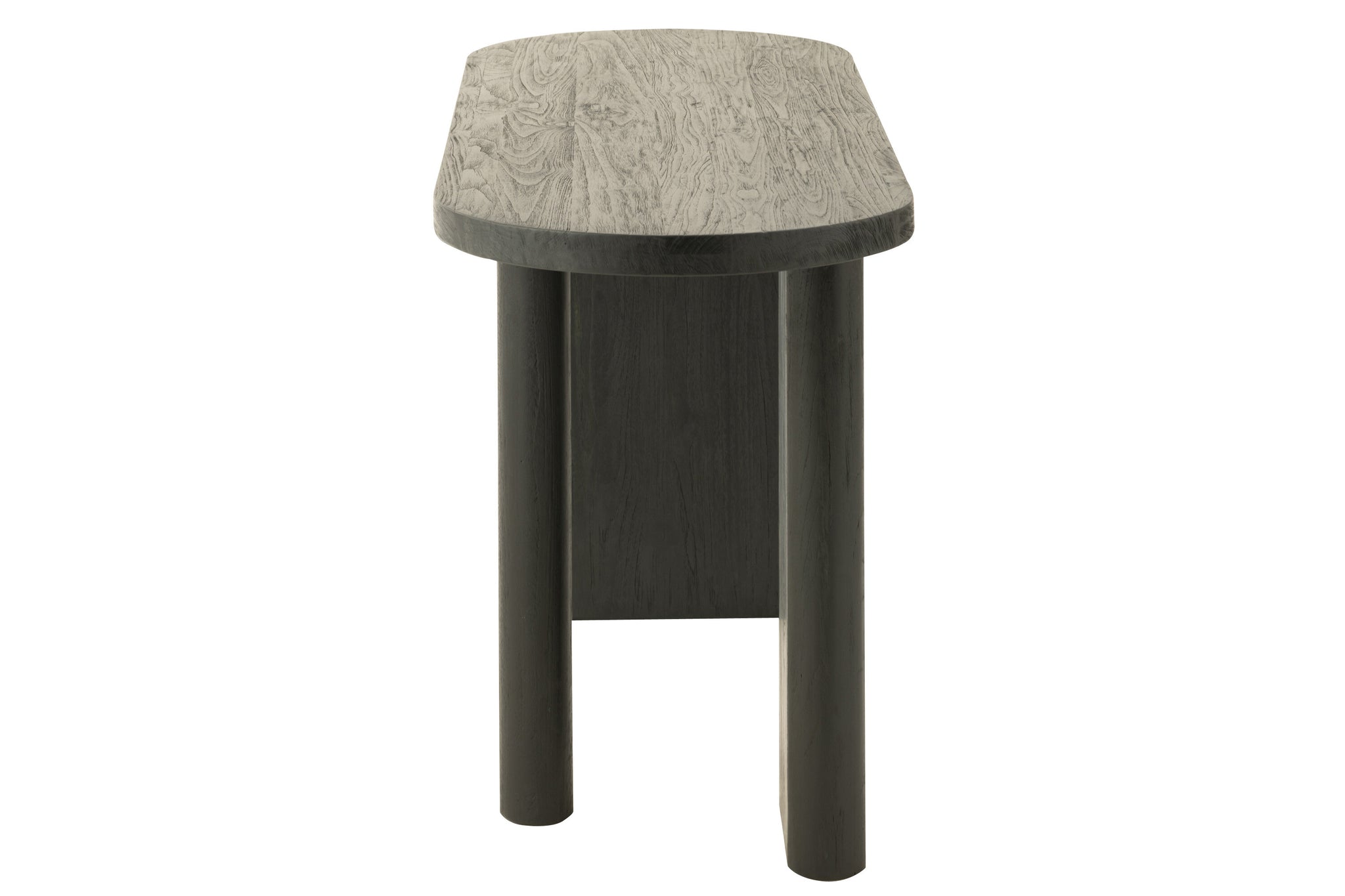 Tisch aus Teakholz, schwarz