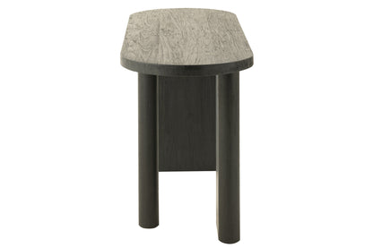 Tisch aus Teakholz, schwarz
