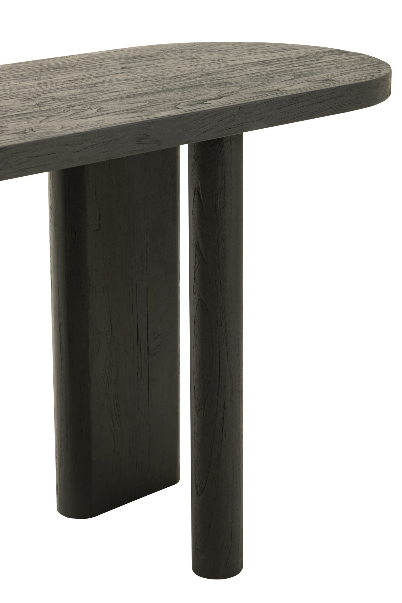 Tisch aus Teakholz, schwarz