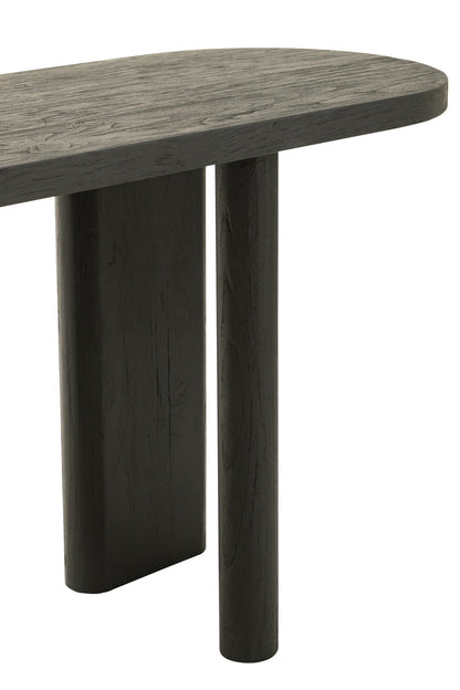 Table Teak Wood Black