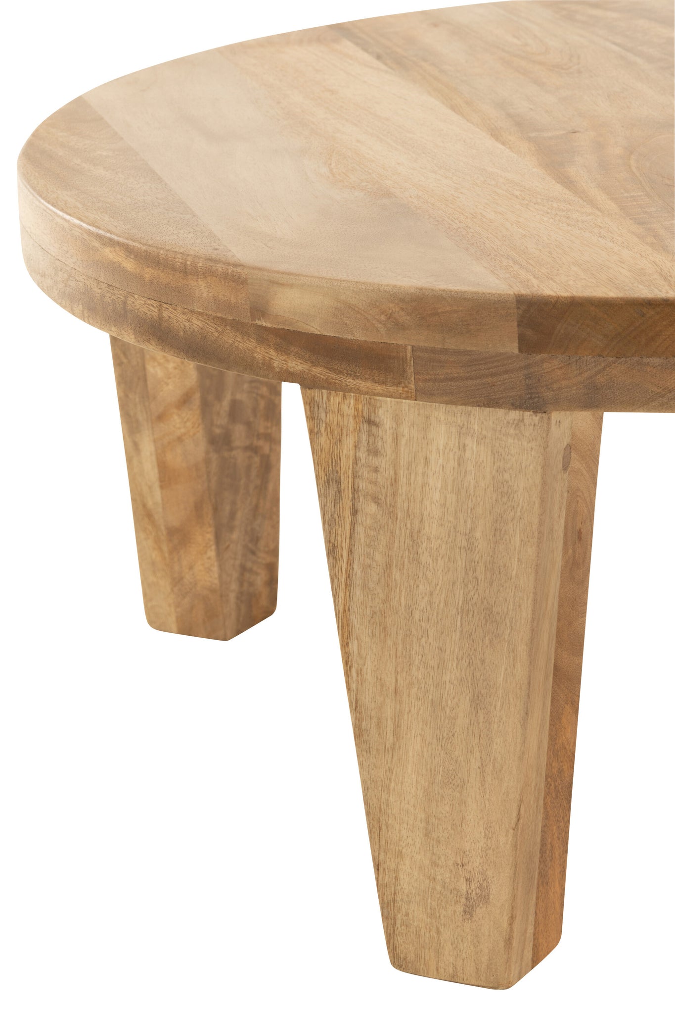 Coffee Table Round Mango Wood Natural
