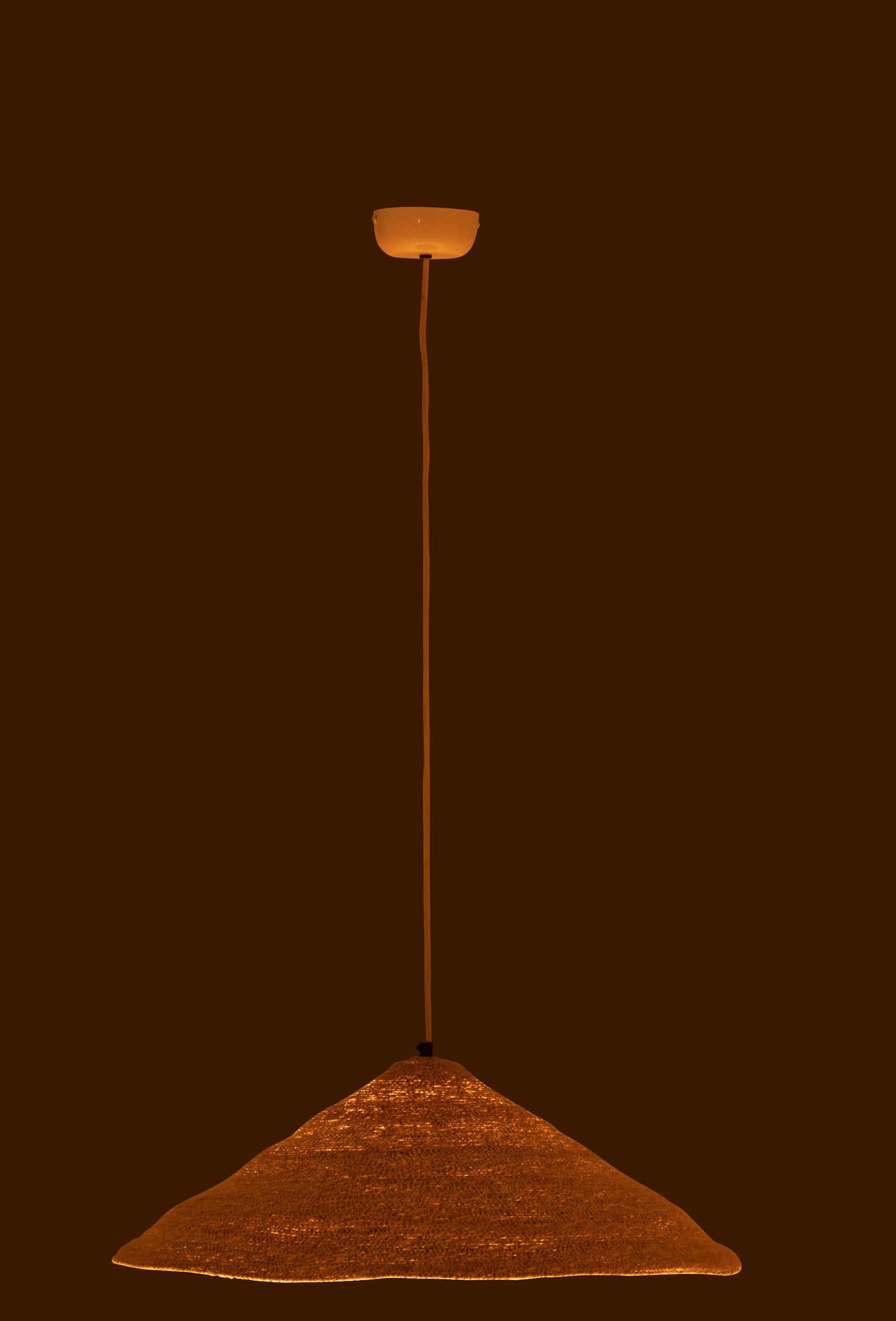 Hanging Lamp Hat Moonj Grass Light Natural Small