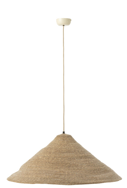 Hanging Lamp  Hat Moonj Grass Light Natural Large
