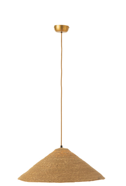 Hanging Lamp Hat Moonj Grass Natural Small