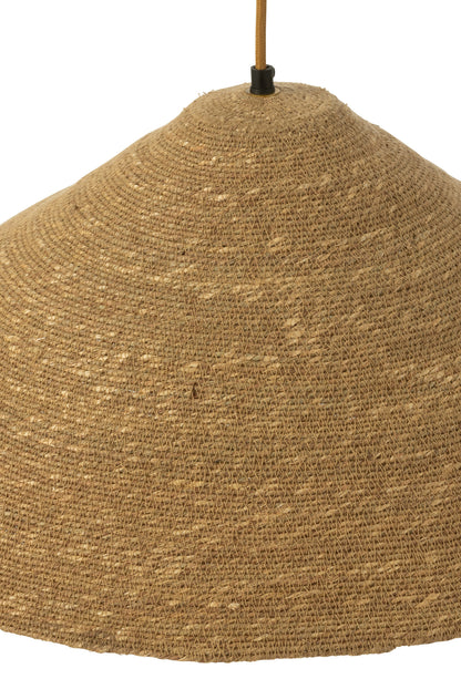Hanging Lamp Hat Moonj Grass Natural Small