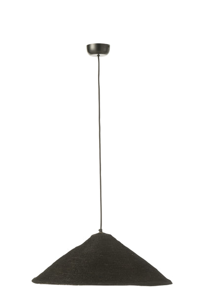 Hanging Lamp Hat Moonj Grass Black Small