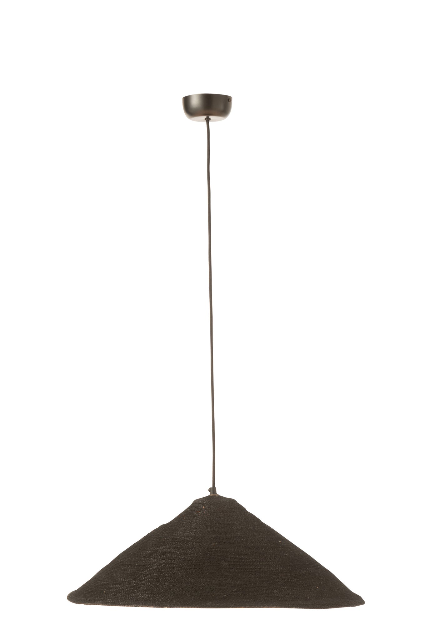 Hanging Lamp Hat Moonj Grass Black Small