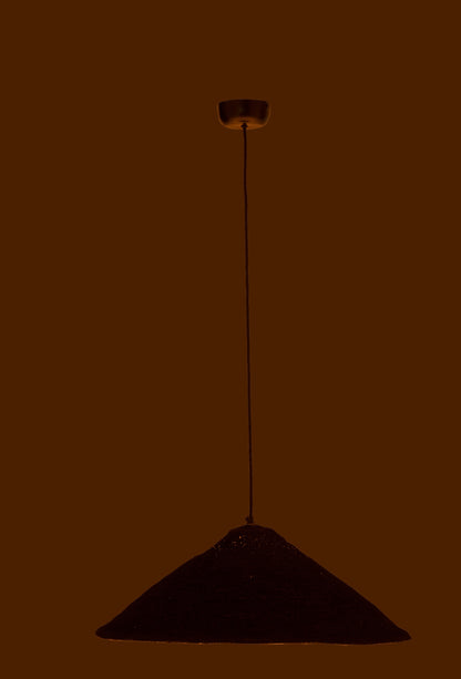 Hanging Lamp Hat Moonj Grass Black Small