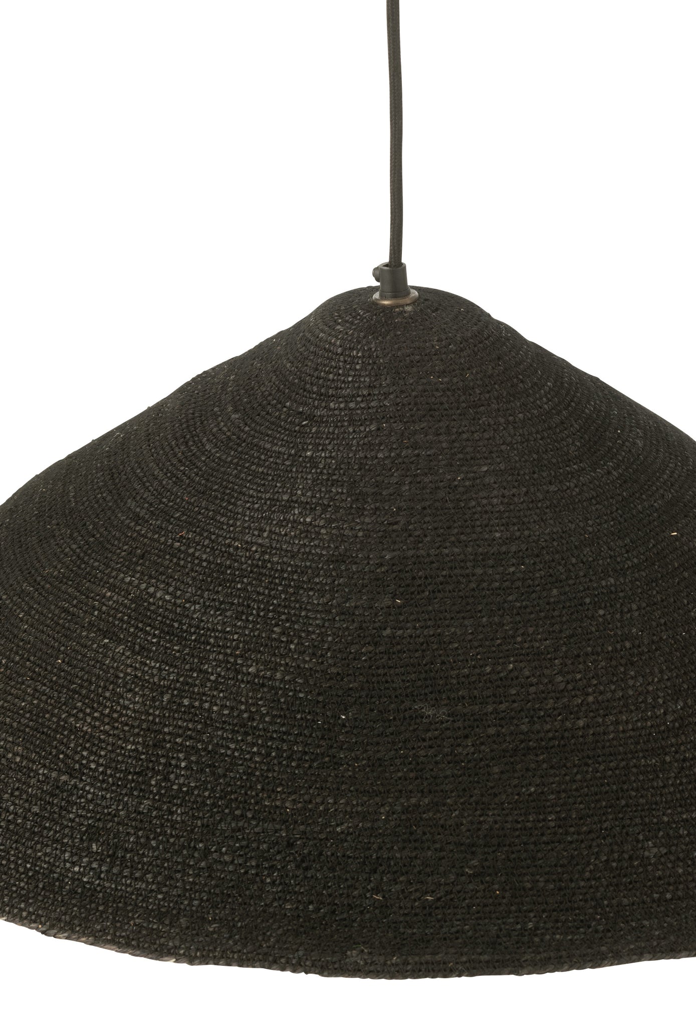 Hanging Lamp Hat Moonj Grass Black Small